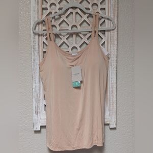 NWT Amonea Valletta Camisole Top Nude #44075 Size 18 Shelf Bra Mastectomy